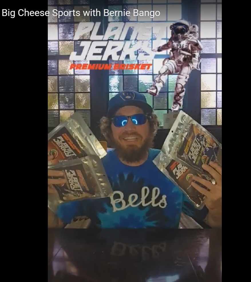 Load video: Planet Jerky Sample Review By Big Cheese Sports with Bernie Bango