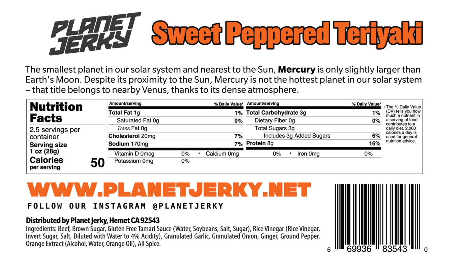 Sweet Peppered Teriyaki "Premium Brisket"